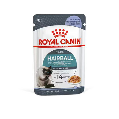 ROYAL CANIN Hairball Care Thin Slices In Jelly - Wet Cat Food 12x85g