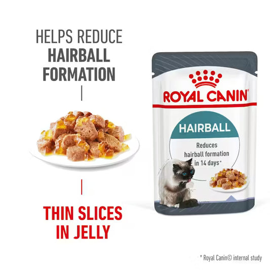 ROYAL CANIN Hairball Care Thin Slices In Jelly - Mokra Karma dla Kotów 12x85g