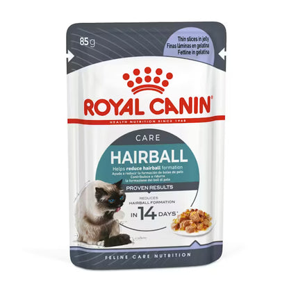 ROYAL CANIN Hairball Care Thin Slices In Jelly - Wet Cat Food 12x85g