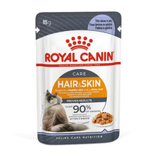 ROYAL CANIN Hair & Skin Care Jelly - Влажный корм для взрослых кошек 12x85 г
