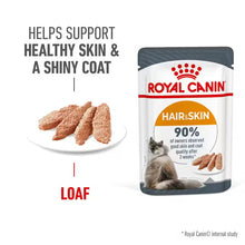 ROYAL CANIN Hair & Skin Care Loaf - Wet Cat Food 12x85g
