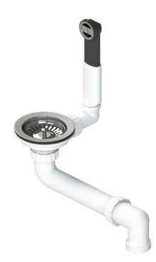 Fitting set 1 x 3.5" without pop-up control overflow round