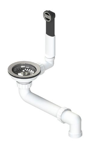 Fitting set 1 x 3.5" without pop-up control overflow round