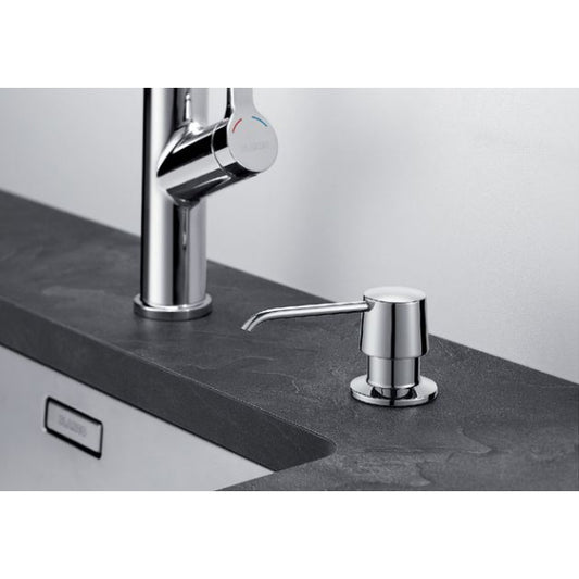 YANO soap dispenser, brass galvanic, chrome