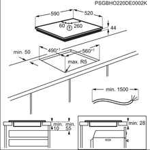 AEG TO64IM00FB indukcinė kaitlentė 6000 MultiBridge, 60 cm