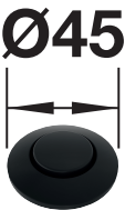 FWD air switch cap Black matt