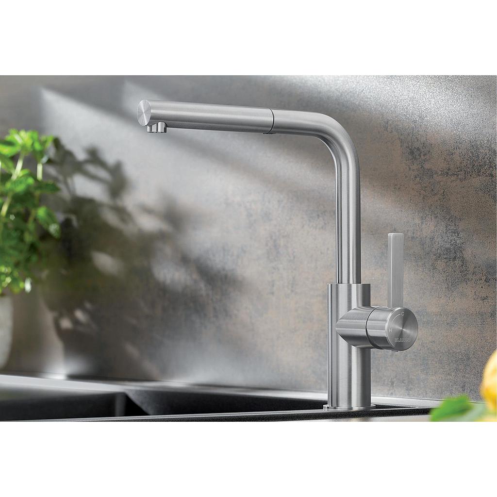 LANORA-S Brushed Stainless steel HD