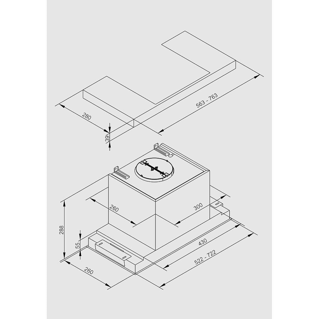 LINEAR 76 WHITE GLASS MOTOR ON BOARD