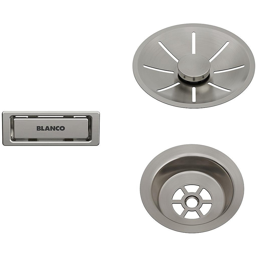 InFino Set: outlet/overflow Satin Platinum, single bowl