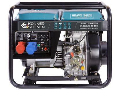 Dyzelinis generatorius 6500W, KS 8100HDE-1/3 ATSR (EURO V), KÖNNER & SÖHNEN