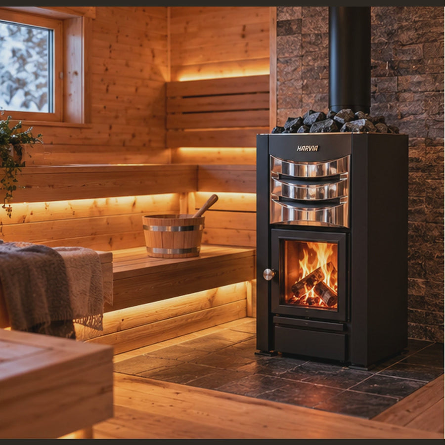 Harvia M3 wood-burning sauna heater, 16.5 kW