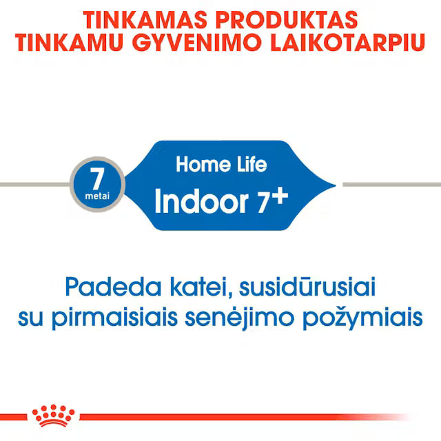 Indoor 7+ dry cat food