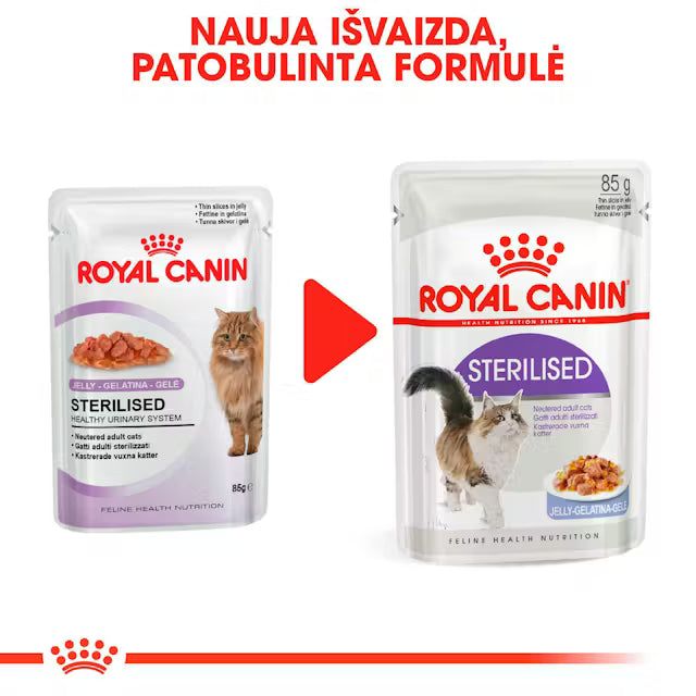 Sterilised Jelly - Wet Food for Sterilised Cats 12x85g