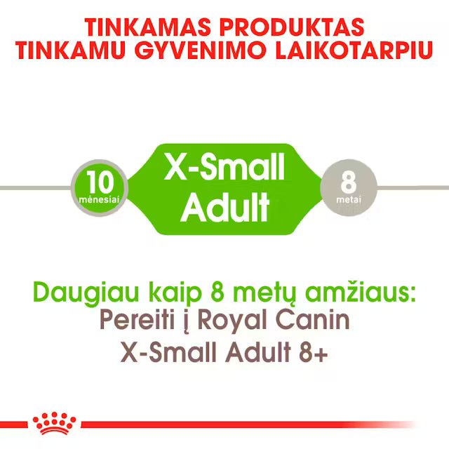 Royal Canin X-Small Adult - Sausas pašaras šuniui