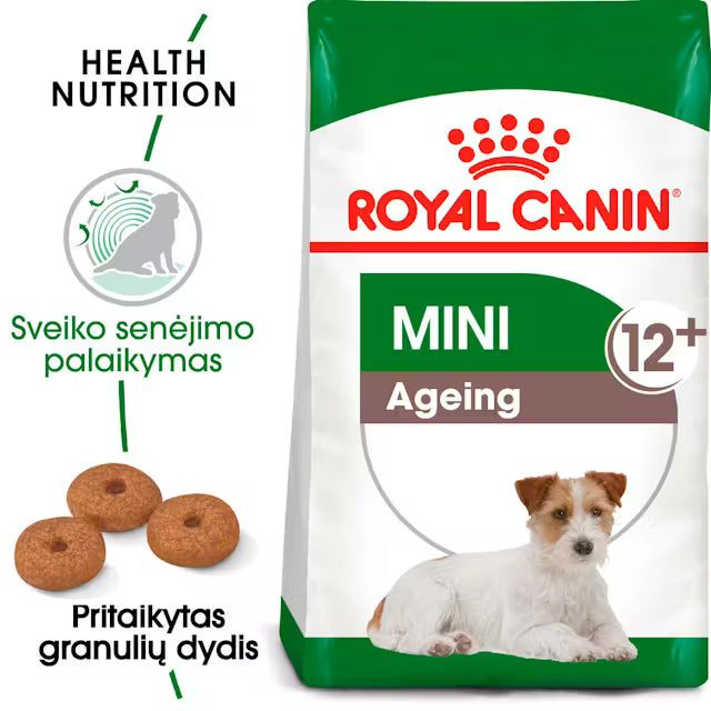 Royal Canin Size Health Nutrition Mini Ageing 12+ 1,5kg - Sausas maistas labai vyresnio amžiaus mažų veislių šunims