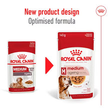 Royal Canin SHN Medium Ageing 10+ In Gravy - Drėgnas Pašaras Vidutinių Veislių Vyresnio Amžiaus Šunims 10x140g