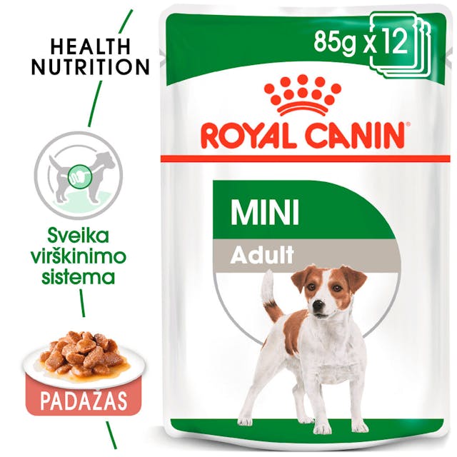 Royal Canin Size Health Nutrition Mini Adult Gravy 12x85g - Mokra karma z sosem dla dorosłych psów małych ras