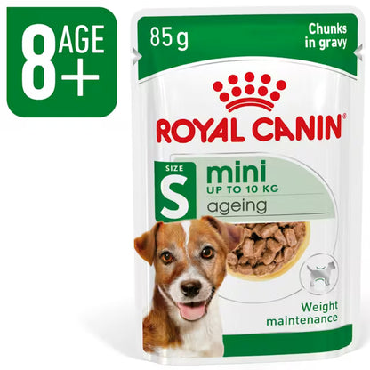 ROYAL CANIN Mini Ageing Chunks In Gravy - Mokra Karma dla Starszych Psów Małych Ras 12x85g