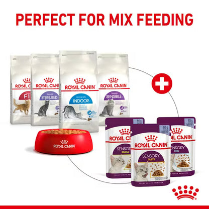 ROYAL CANIN Sensory Feel Morsels In Jelly - Wet Food For Adult Cats 12x85g