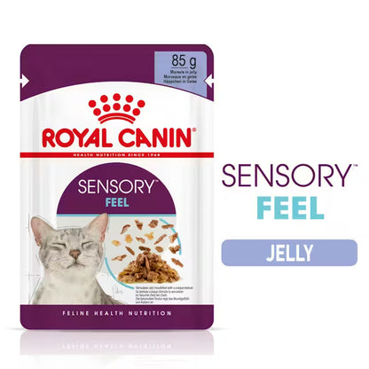 ROYAL CANIN Sensory Feel Morsels In Jelly - Wet Food For Adult Cats 12x85g