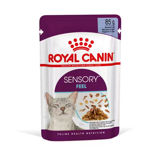 ROYAL CANIN Sensory Feel Morsels In Jelly - Wet Food For Adult Cats 12x85g