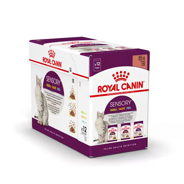 ROYAL CANIN Sensory Multi Chunks In Gravy - Drėgnas Pašaras Suaugusioms Katėms 12x85g