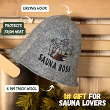 100% Wool Sauna Hat - Sauna Boss | Premium Sauna Accessory