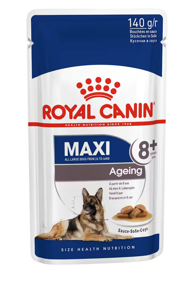 ROYAL CANIN Maxi Ageing 8+ Gravy - Drėgnas Pašaras Dideliems Vyresnio Amžiaus Šunims