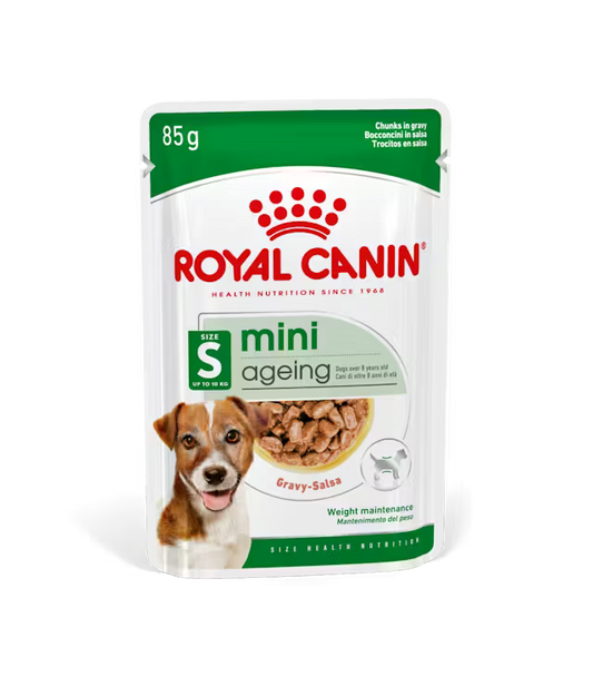 ROYAL CANIN Mini Ageing Chunks In Gravy - Mokra Karma dla Starszych Psów Małych Ras 12x85g