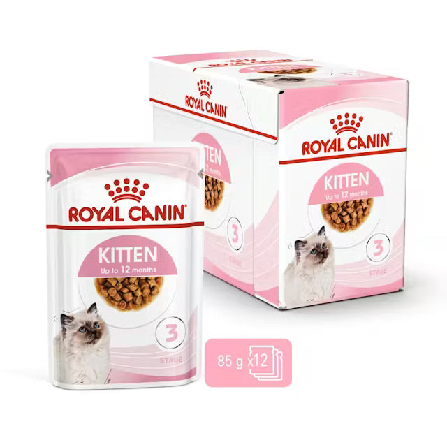 KITTEN Chunks in gravy drėgnas pašaras katei