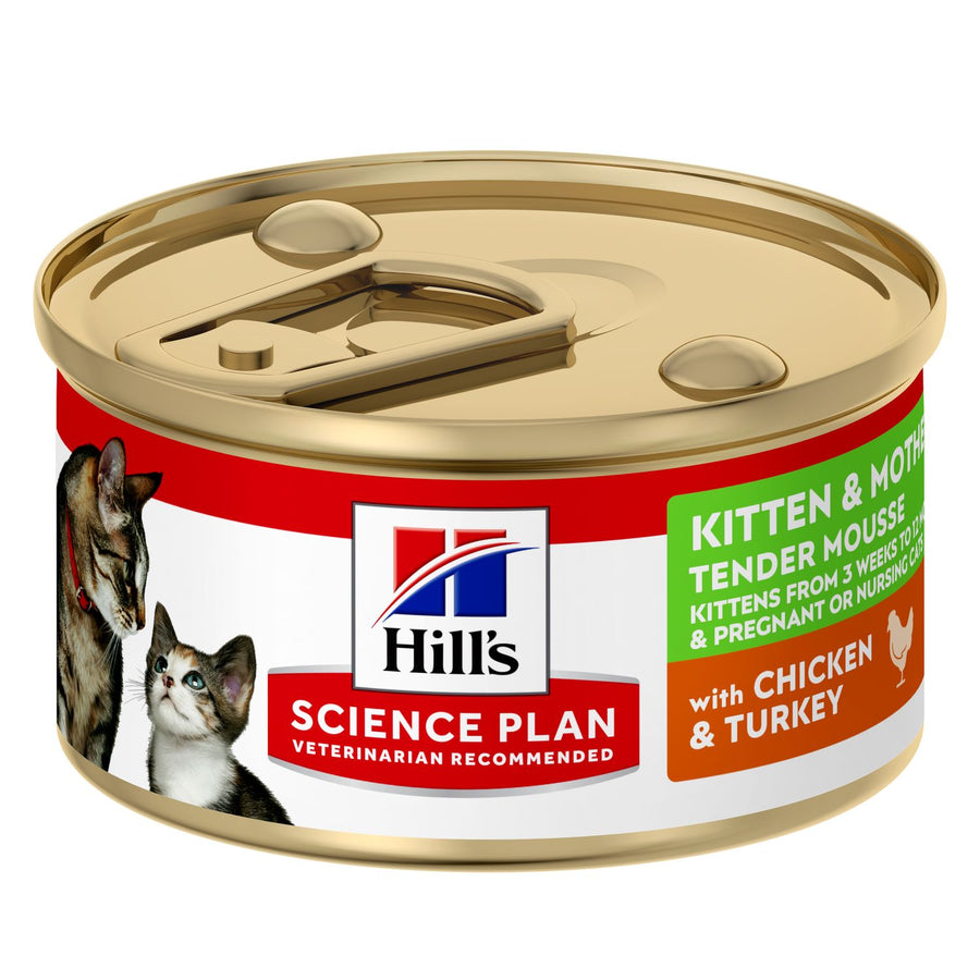 Hill's Science Plan Kitten & Mother kačiukų ėdalas su vištiena ir kalakutiena, 85 g