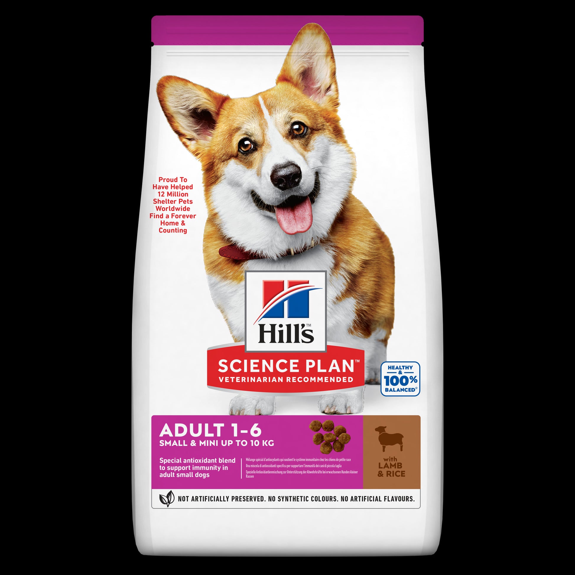 Hill's Science Plan Small & Mini Adult sausas šunų maistas su ėriena ir ryžiais, 1,5 kg