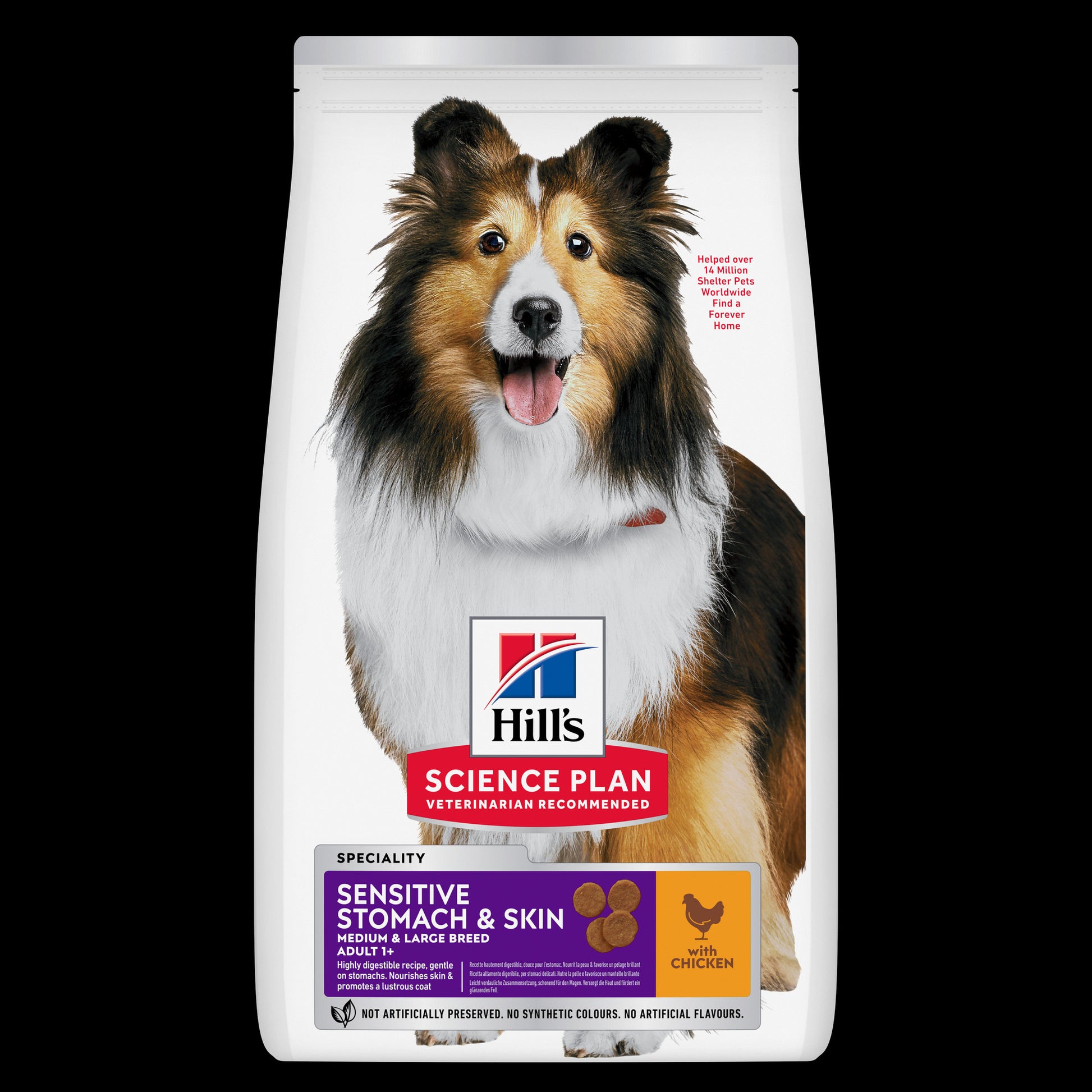 Hill's Science Plan Sensitive Stomach & Skin sausas šunų maistas su vištiena, 2,5 kg