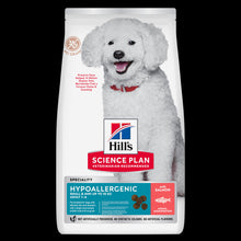 Hill's Science Plan Hypoallergenic Small & Mini sausas šunų maistas su lašiša, 1,5 kg